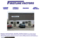 Desktop Screenshot of firstlinefactors.co.uk