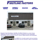 Tablet Screenshot of firstlinefactors.co.uk